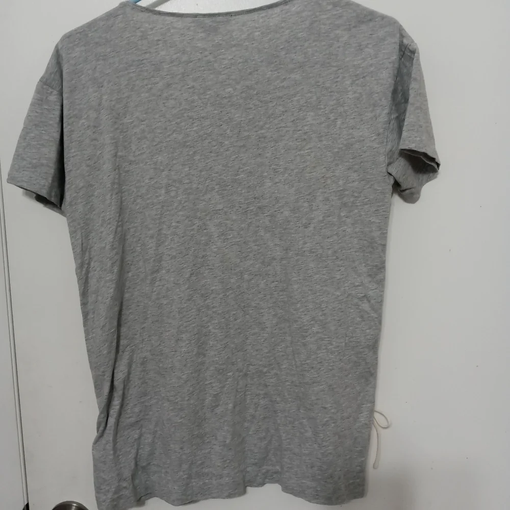 J. Crew short sleeve T Shirt Lace Up Sides Ties at Bottom Sides Small